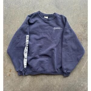 Vintage Workwear jesus Sweatshirt Mens XL Faith Grunge arm graphic